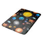 Tapis de bain coloré de l'espace d'astronomie (Angle)