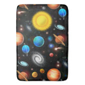 Tapis de bain coloré de l'espace d'astronomie (devant Vertical)