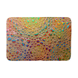 Tapis de bain coloré de texture de bulles