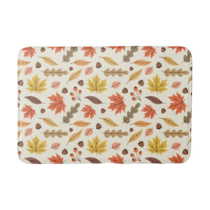 Tapis De Bain Coloré Feuille d'automne Motif