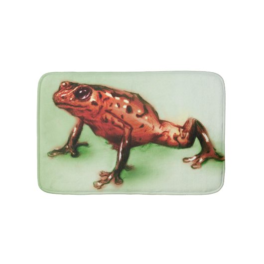Tapis de bain coloré illustré - Grenouille (Devant)