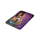 Tapis de bain coloré illustré - Viola (Angle)