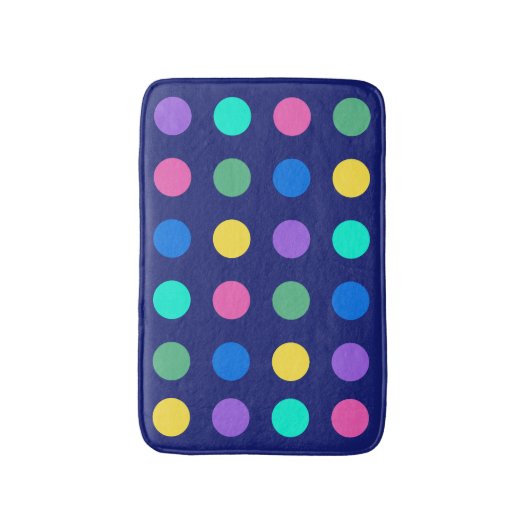 Tapis De Bain Colorful Geometric Dots (Devant (Vertical))
