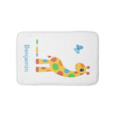Tapis De Bain Colorful Girafe and Butterfly (Devant)