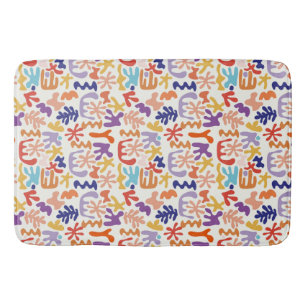 Tapis De Bain Colorful Matisse Motif Formes botaniques Abstraite