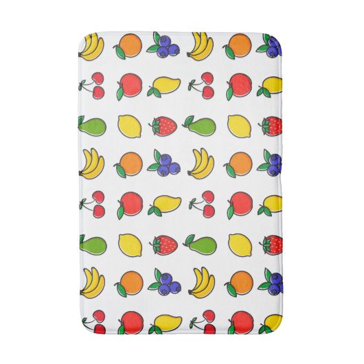 Tapis De Bain Colorful Mixed Fruit Pattern (Devant (Vertical))