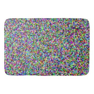 Tapis De Bain Colorful Pixel Squares Background Pattern
