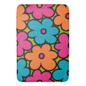 Tapis De Bain Colorful Retro Floral Pattern (devant Vertical)