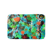 Tapis De Bain Combat Alimentaire Abstrait (Devant)