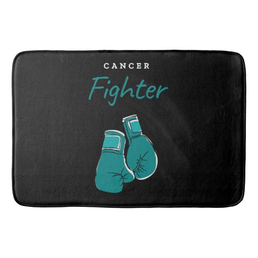 Tapis De Bain combattant du cancer, sarcelle (Devant)