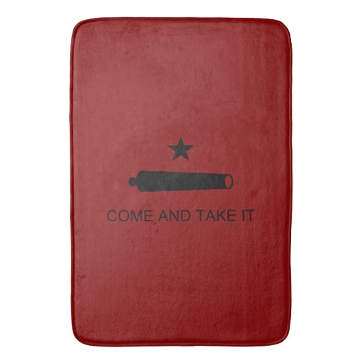 Tapis De Bain Come & Take It ! Flag de Texas State (devant Vertical)