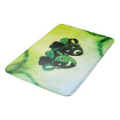 Tapis De Bain Comédie et Tragédie Théâtre Design vert (Angle)