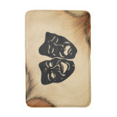 Tapis De Bain Comédie rustique et masques de théâtre de tragédie (Devant (Vertical))
