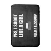 Tapis De Bain Comme un hockey de fille (Devant (Vertical))