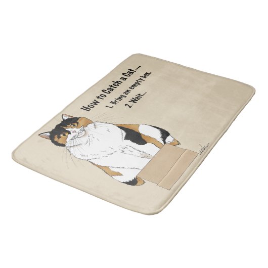 Tapis De Bain Comment attraper un chat (Angle)