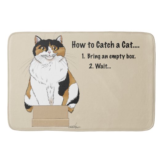 Tapis De Bain Comment attraper un chat (Devant)