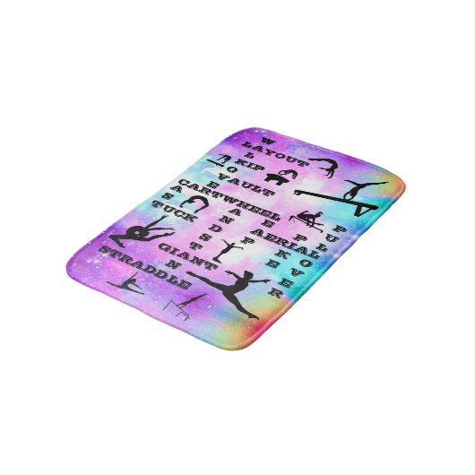 Tapis De Bain Compétences en gymnastique Mots-croisés Bain Mat (Angle)