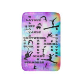 Tapis De Bain Compétences en gymnastique Mots-croisés Bain Mat (Devant (Vertical))