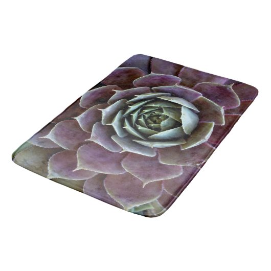 Tapis De Bain Complément Succulent pourpre (Angle)