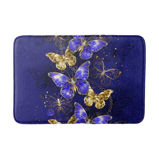Tapis De Bain Composition avec papillons Sapphire (Devant)