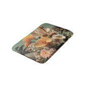 Tapis De Bain Composition florale d'anthurium et de fleurs tropi (Angle)