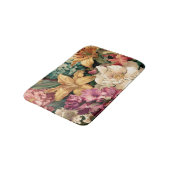 Tapis De Bain Composition florale vintage vibrante (Angle)