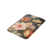 Tapis De Bain Composition florale vintage vibrante (Angle)