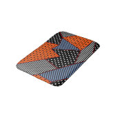 Tapis De Bain Composition géométrique Abstraite : Bleu orange (Angle)