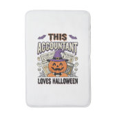 Tapis De Bain Comptable Halloween Drôle Saison fiscale effrayant (Devant (Vertical))