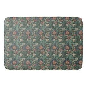Tapis De Bain Compton vert rose de William Morris Vintage