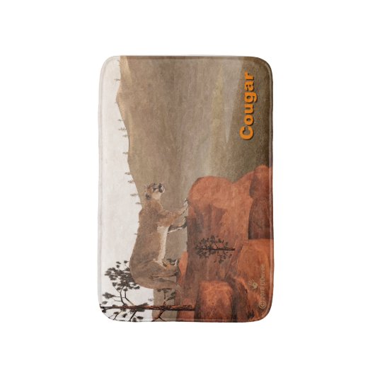 Tapis De Bain Concentration - Cougar (Devant (Vertical))