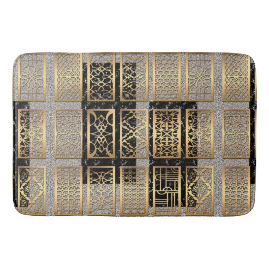 Tapis De Bain Conception abstraite afro-américaine moderne (Devant)