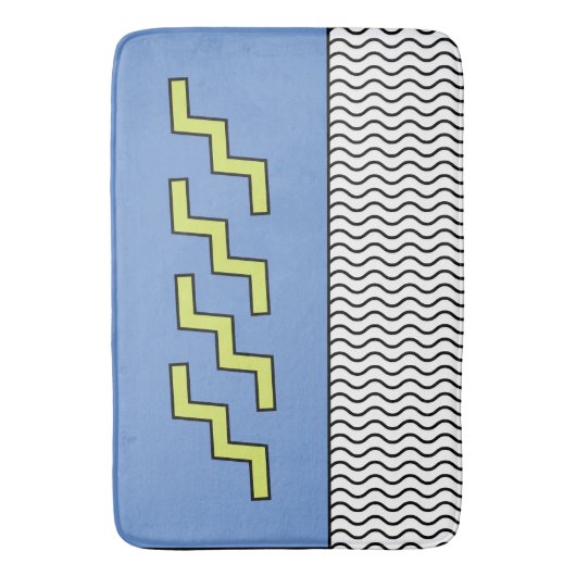 Tapis De Bain conception abstraite de 80s 90s Memphis (devant Vertical)