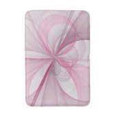 Tapis De Bain Conception Abstraite de fractal rose pâle moderne (Devant (Vertical))