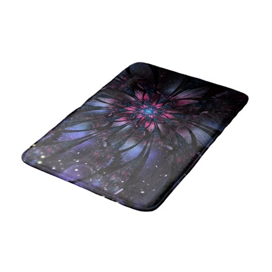Tapis De Bain Conception Abstraite des fleurs fractales. (Angle)