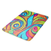 Tapis De Bain Conception Abstraite des yeux (Angle)