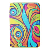 Tapis De Bain Conception Abstraite des yeux (devant Vertical)
