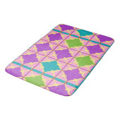 Tapis De Bain Conception Abstraite Géométrique Colorée (Angle)