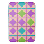 Tapis De Bain Conception Abstraite Géométrique Colorée (devant Vertical)