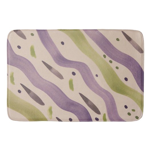 Tapis De Bain Conception aquarelle moderne (Devant)