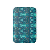 Tapis De Bain Conception bleue nautique (Devant (Vertical))