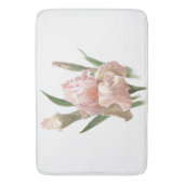 Tapis De Bain Conception botanique de fleur d'iris barbu rose (devant Vertical)