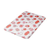 Tapis De Bain Conception d'amour moderne Joyeuse Saint-Valentin  (Angle)