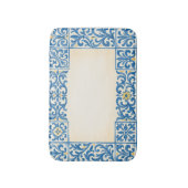 Tapis De Bain Conception d'aquarelle fixe portugaise Azulejo (Devant (Vertical))