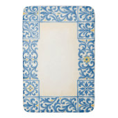 Tapis De Bain Conception d'aquarelle fixe portugaise Azulejo (devant Vertical)