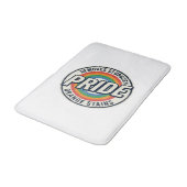 Tapis De Bain Conception de badge arc-en-ciel de protestation de (Angle)