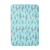 Tapis De Bain Conception de baleines bleues (Devant (Vertical))