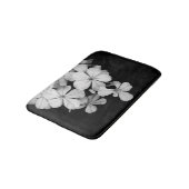Tapis De Bain Conception de carte postale noir et blanc (Angle)