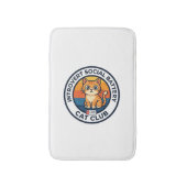 Tapis De Bain Conception de chat de batterie sociale introverti (Devant (Vertical))