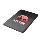 Tapis De Bain Conception de chat de maison hantée de chaton d'Ha (Angle)